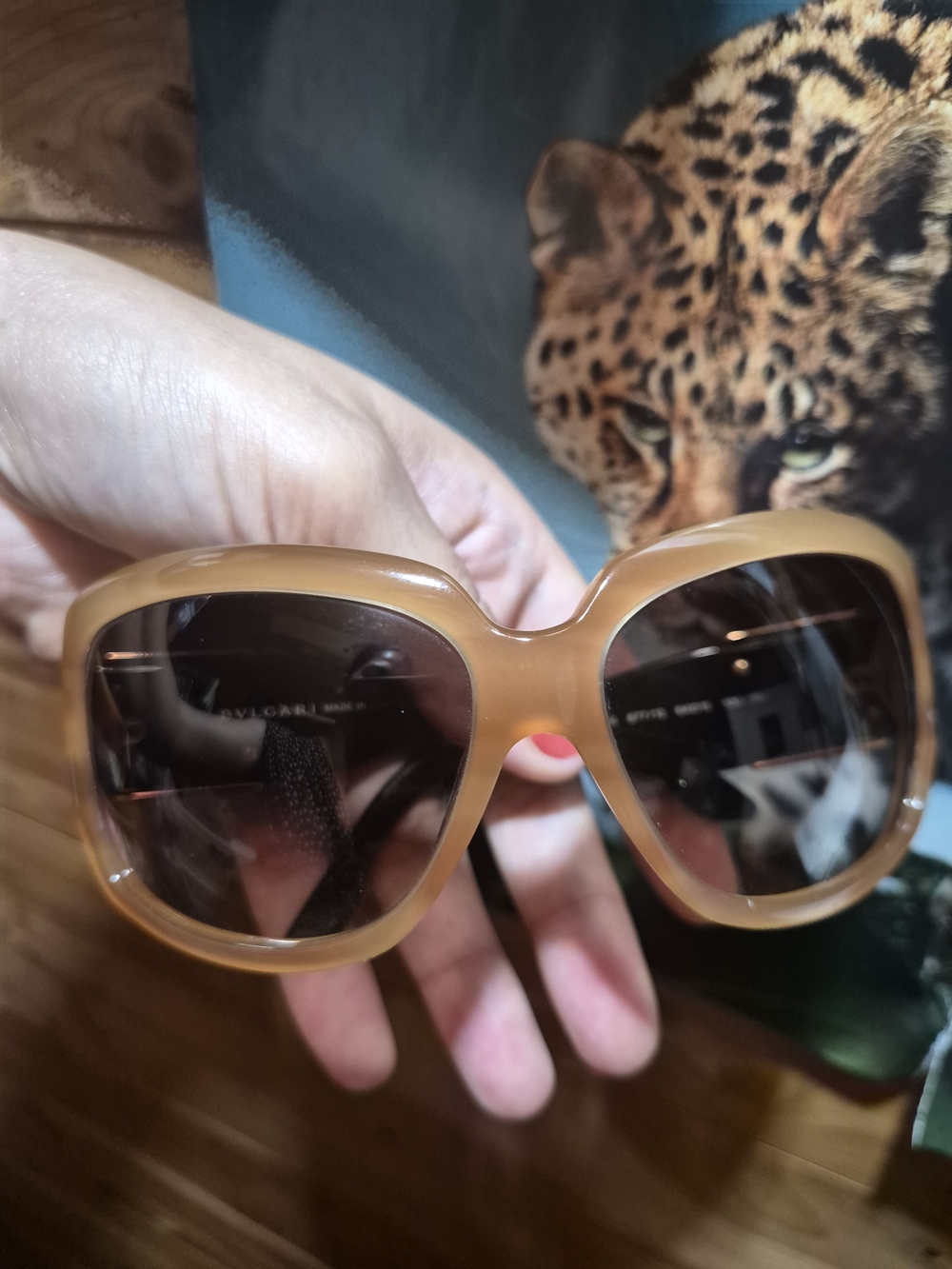 Vintage Bvlgari 90's Black and Gold Women's Sunglasses